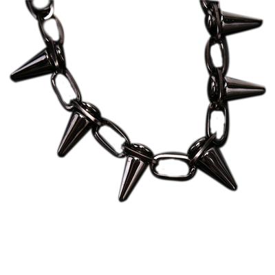 Hrotovaný nýtovaný punkový obojek náhrdelník gotický rockový motorkářský článkový řetízek choker šperk