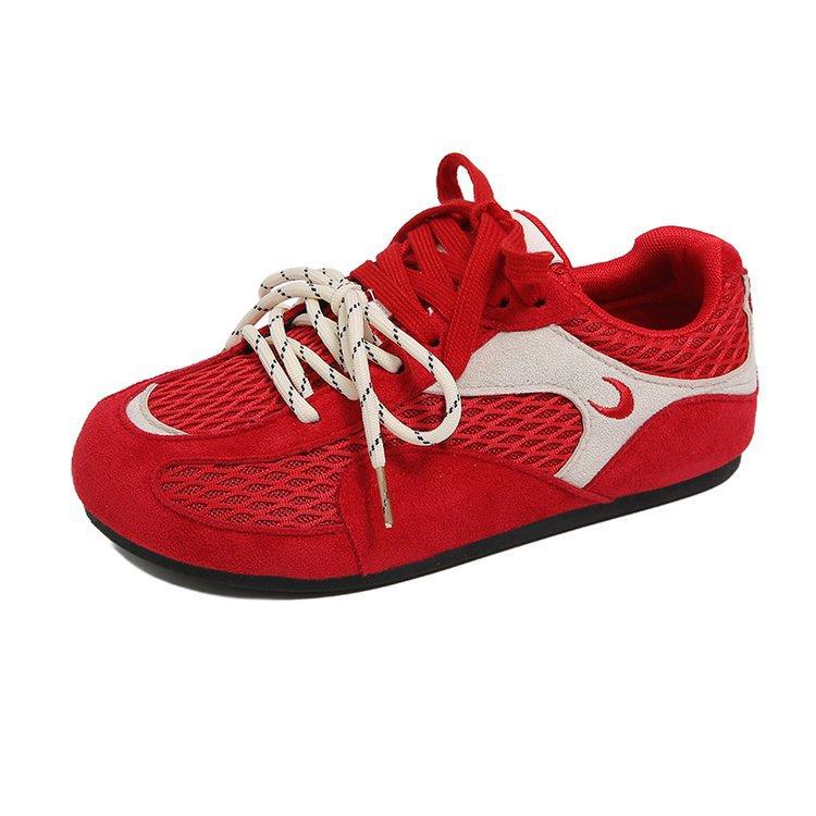 

Mesh breathable color matching German training shoes women s 2025 autumn new platform casual sports shoes versatile Forrest Gump running shoes 35