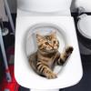 Bathroom Toilet Cover Decor Stickers Cartoon Animal Pattern Toilet Lid Decals Household Toilet Cover Stickers PVC Waterproof