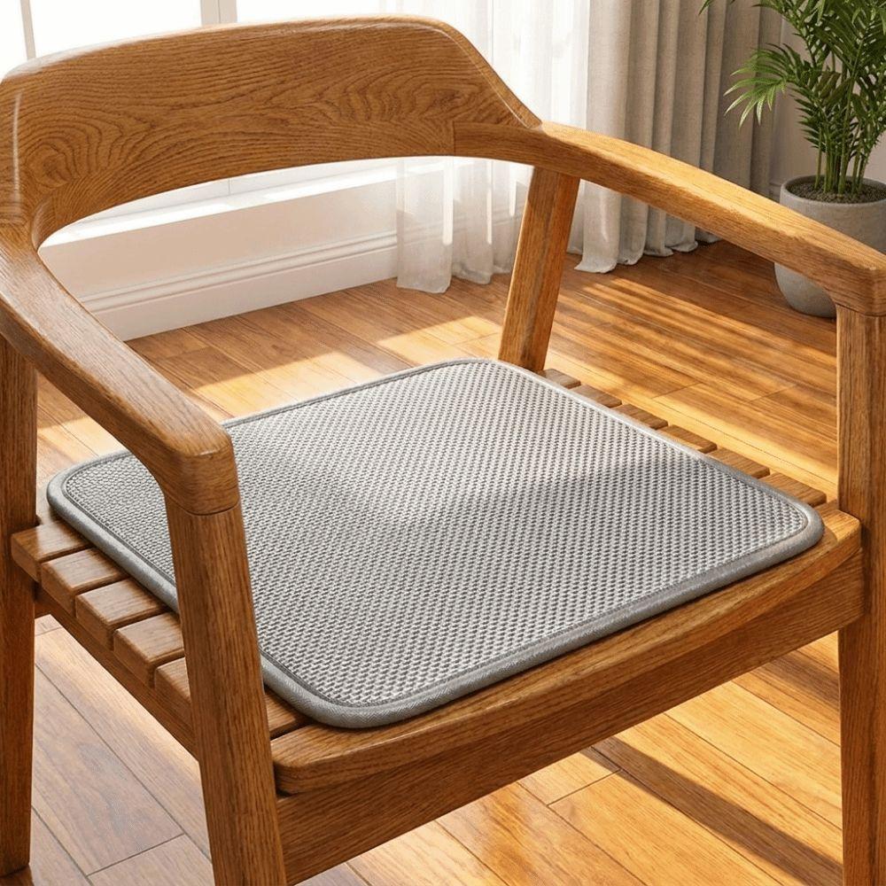 Universal Breathable Ice Silk Seat Cushion Wear Resistant Non-Slip Office Chair Cushion Square Chair Mat Home Decor