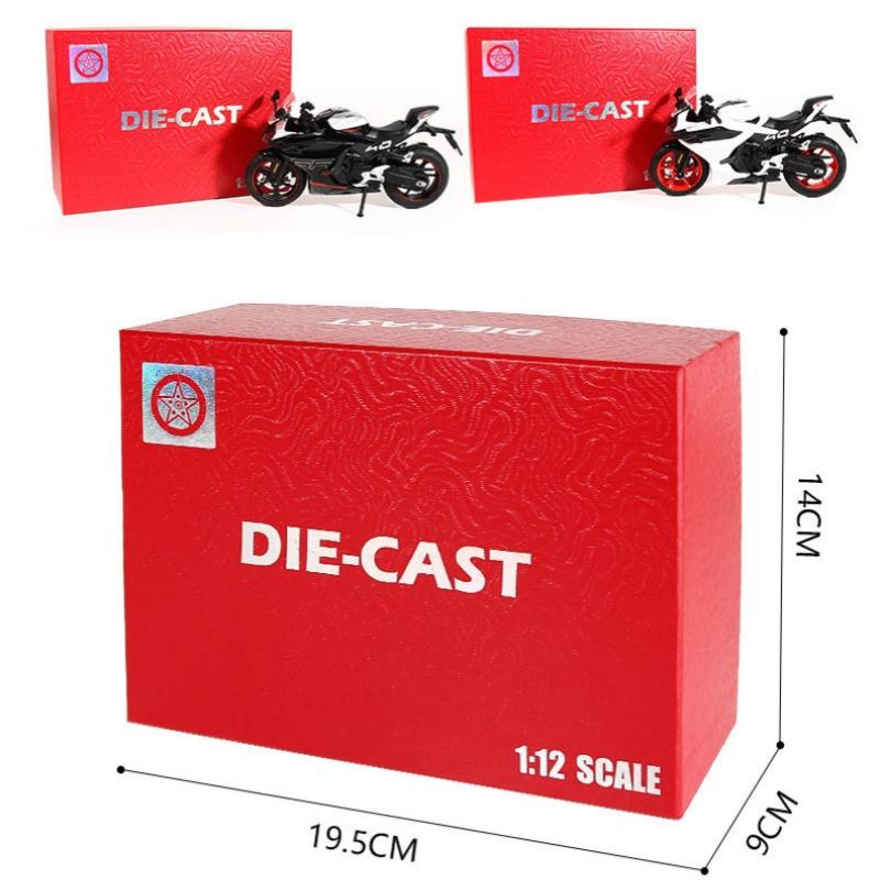 1/12 CFMOTO 450SR Alloy Die Cast Motorcycle Model Vehicle Collection Sound and Light Off Road Autocycle Toys Car
