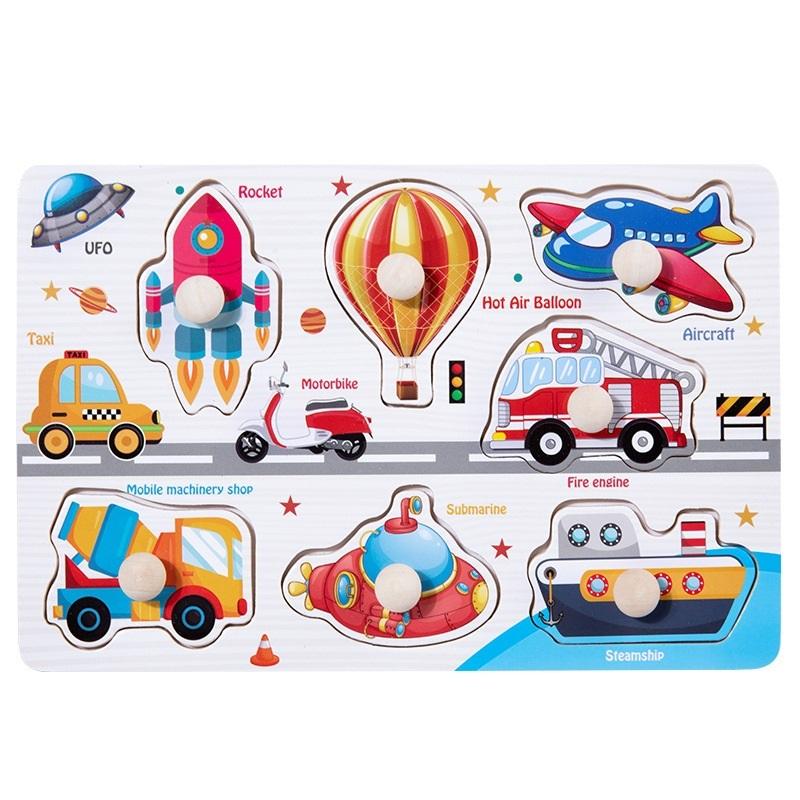 Giocattoli Montessori in Legno Blocchi da Costruzione per Bambini Classificatore di Forme Alfabeto Numeri Puzzle Jigsaw Giocattolo Educativo per Bambini Regalo per Bambino
