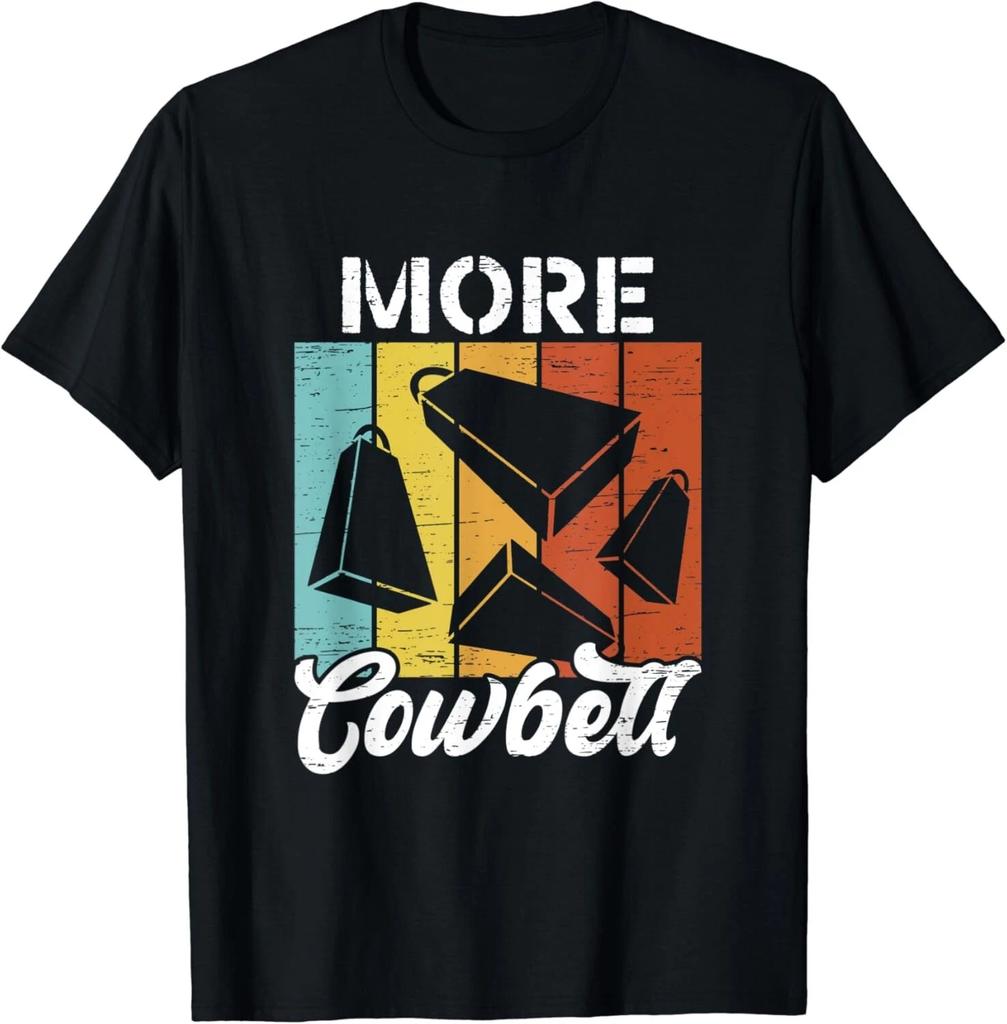 T-shirt Rétro Vintage More Cowbell T-shirt Unisexe