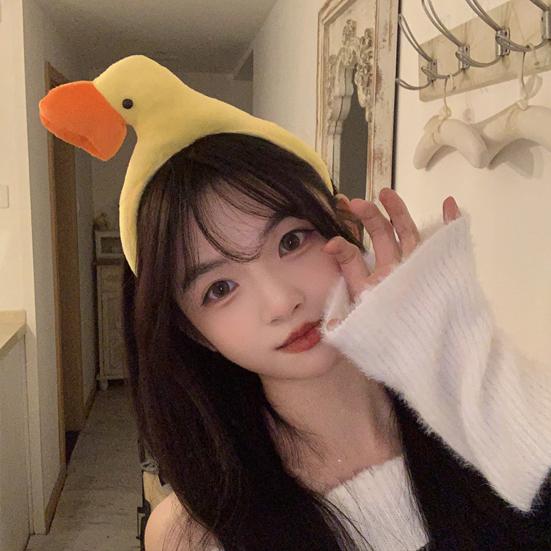 Cartoon Little Yellow Duck Hair Hoop Funny Animal Decor Kids Headband Girl Hair Clip Children Gift