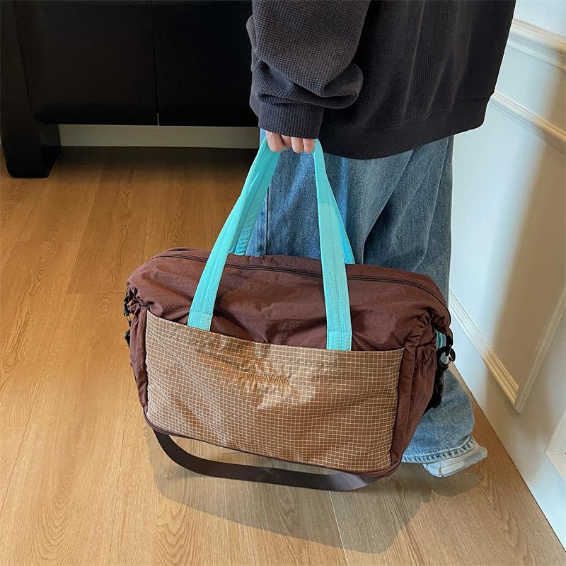Large Capacity Short Distance Travel Bag Women's Lightweight Sports Fitness Bag Storage Luggage Bag