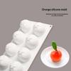 Durable Silicone Orange Fruit Mold Cake and Jelly Pan with Multiple Cavities Reusable Mould for Baking Treats in Any Kitchen