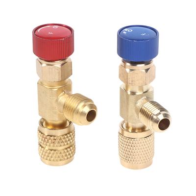 Klima Emniyet Vanası Adaptör Bağlantısı Soğutma Şarjı Bakır Adaptörü R410A R22 Soğutma Aracı