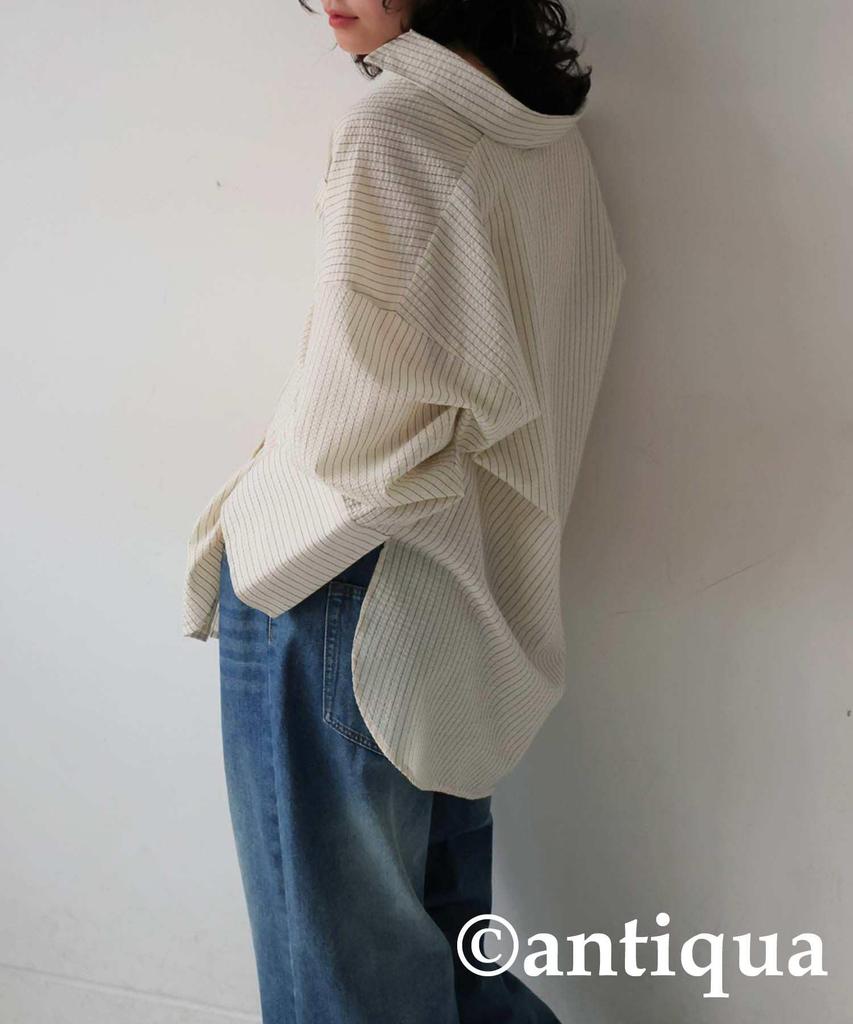 Antiqua Big Cuff Striped One Size Ivory Women's Shirt, ESA-00209, 28,