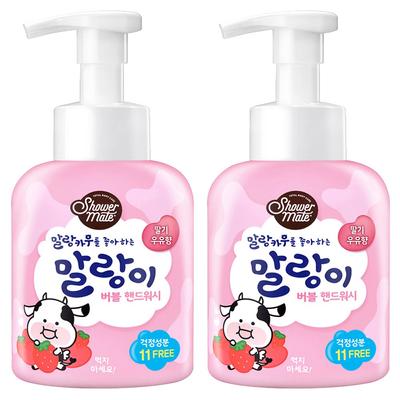 Soft Cow Pure Bubble Hand Wash Strawberry Milk Fragrance, 500ml, 2 Units