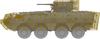 IBG 1/72 Ukrainian Army BTR-4E Wheeled Armored Vehicle with Slat Armor Plastic Model Kit PB72118