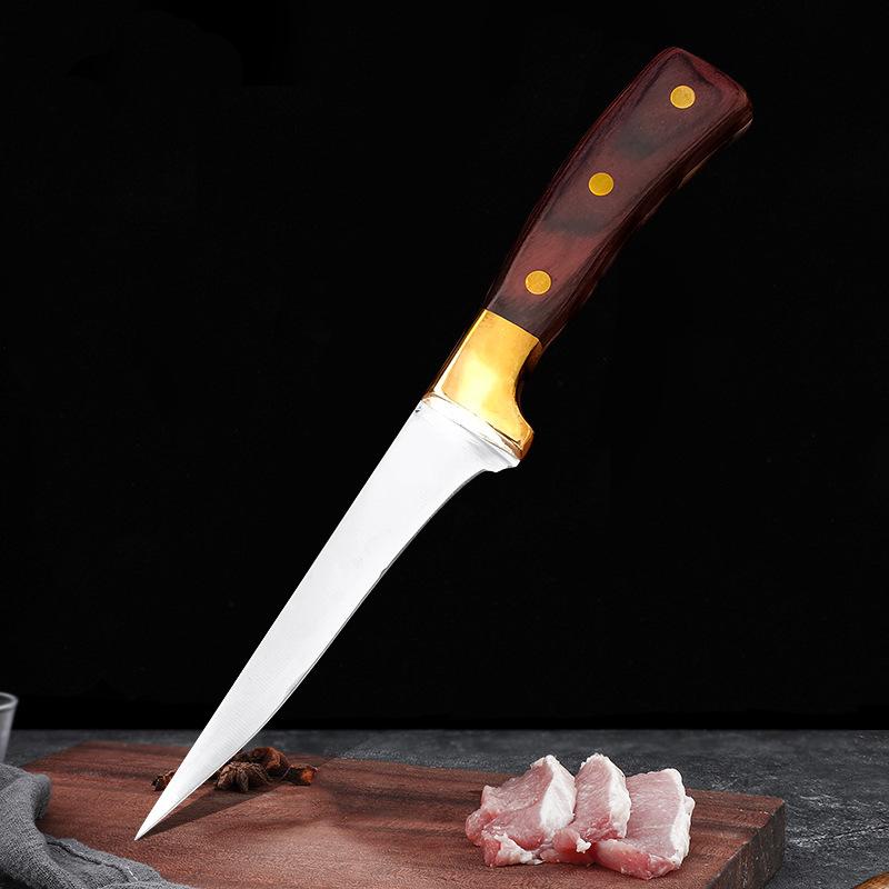 Stainless Steel Kitchen Utility Knife Fish Sculpture Knives Boning Knife Cleaver Fruit Cutter
