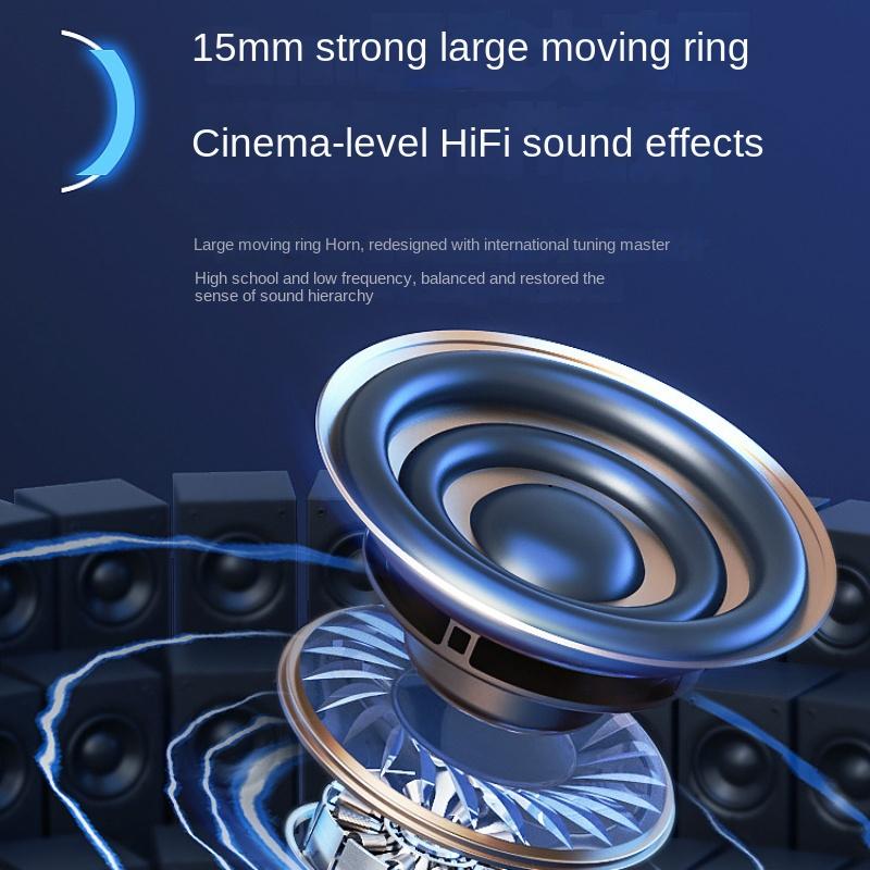 Vezeték nélküli Bluetooth fejhallgató fülbe helyezhető fejhallgató HIFI hangeffektusok Ultra hosszú akkumulátoros fülhallgató