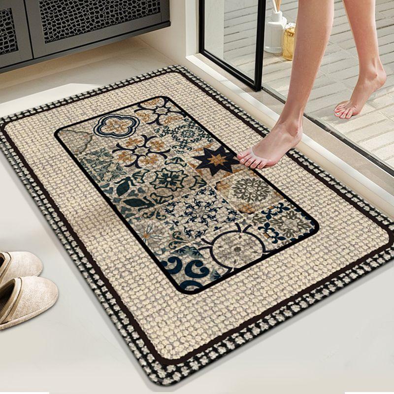 Non-slip Bathroom Absorbent Floor Mat for Toilet and Entryway