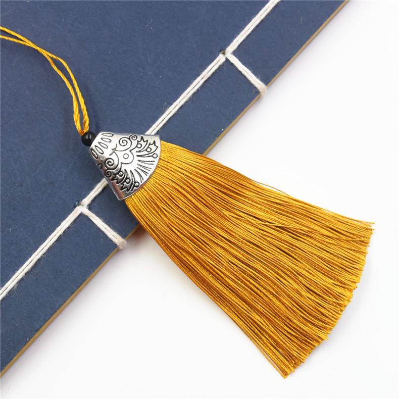 Pure Handmade Fish Mouth Tassel Ear Bag Hanging Keychain Special Alloy Metal Hat Tassel Ear Pendant Pendant