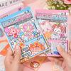 Cute Pixel Style Coloring Sticker Book Washi Paper DIY Collage Beans Stickers Gift Cartoon Scrapbook Sticker Diary Decoration