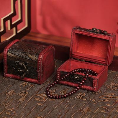 Holzkiste Vintage Staubdicht Exquisite Florale Textur Antike Holz Schmuckschatulle Organizer Haushaltswaren