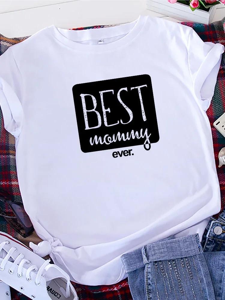 BEST Mommy Ever Letter Print Women T Shirt Short Sleeve O Neck Loose Women Tshirt Ladies Tee Shirt Tops Camisetas Mujer