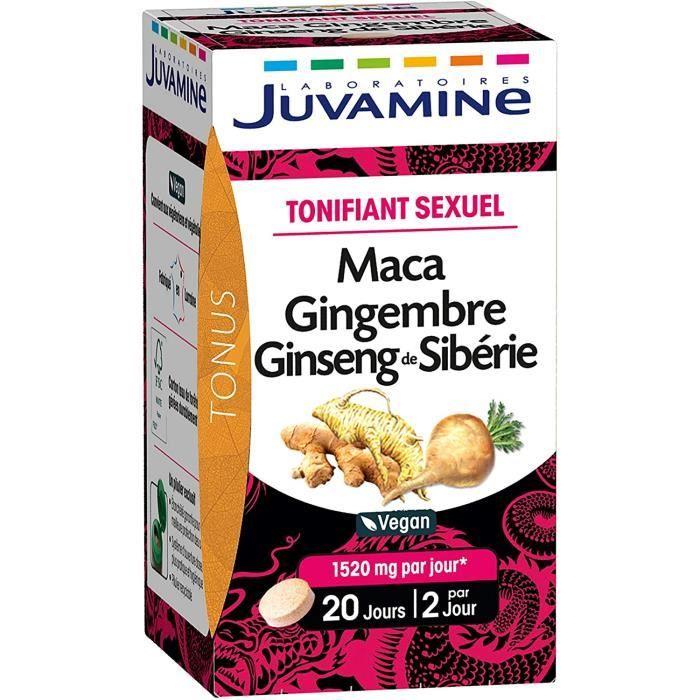 Techtrusty Unisex Herbal Supplements Juvamine Sexual Tonic - Maca Ginseng Ginger, 40 Tablets 140578