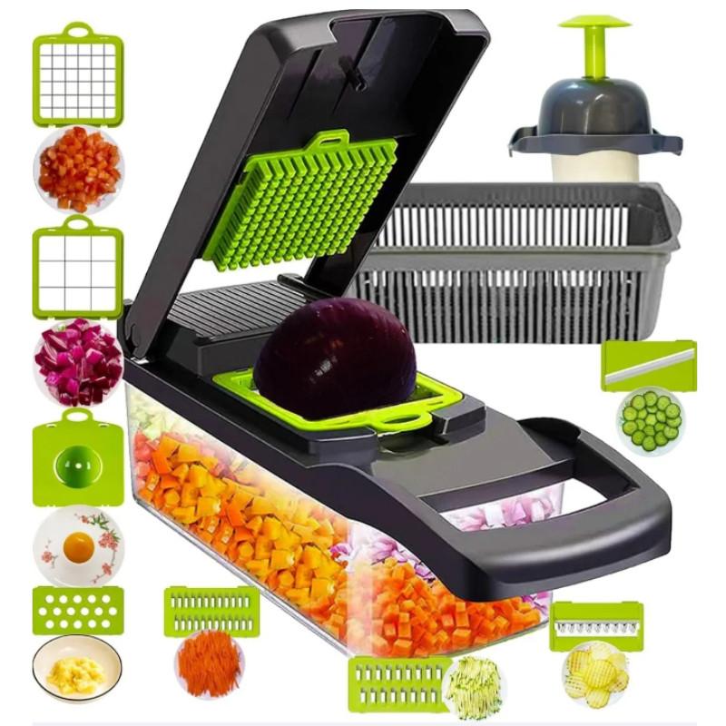 14Set of Kitchen Vegetable Chopper Fruit & Vegetable Tools Multifunctional Grater Potato Vegetables Dicing Gadget Slicer
