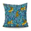 Simple Retro Tiger Head throw pillow cover with short plush print for living room sofa decoration cushion cover pillow covers