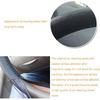 Onerbuy Universal Leather Car Steering Wheel Stitch On Wrap Cover DIY Sewing Breathable And Anti Slip, Maximum For 15-Inch Diameter Car Steering