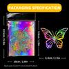 10/50/100PCS Transparent Laser Butterfly Stickers Holographic Stickers for Watercup Laptop Scrapbook Notebook Diary Stickers