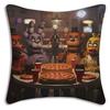 Anime F-Fnafs Boy Pillow Covers Cartoon Sofa Decorative Home Double-sided Printing Short Plush Cute Cushion Cover