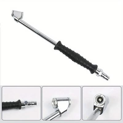 Rubber Handle Inflator Air Tire Inflator Car Tire Metal Tool Car Van Bike Tire Adapter Air Tyre Connection Compressor