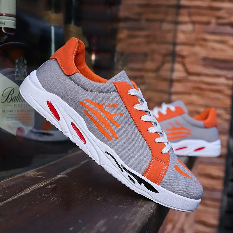 2019 Nieuwste Canvas Schoenen Deodorant Ademend Herenschoenen Tide Schoenen Antislip Mannelijke Studenten Veters Casual Herenschoenen Heren Loafers