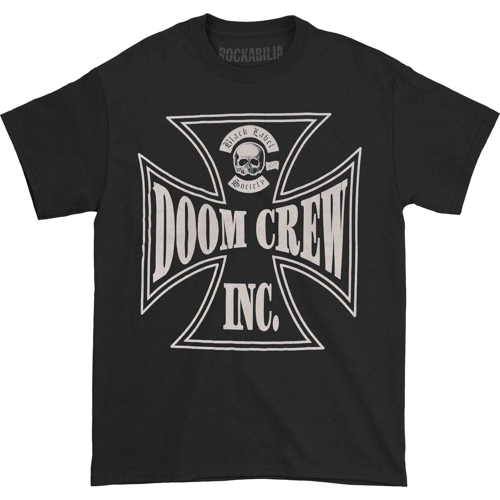 Mens Black Label Society Doom Crew T-shirt Small Black XXXL