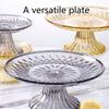 Cupcake Stand Display Platter Crystal Large Stand Serving Dish for Party Decorating Supplies