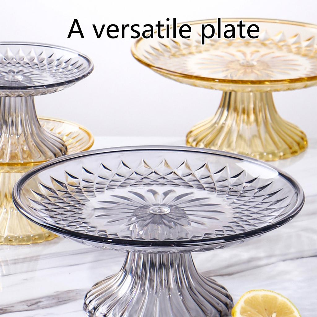 Cupcake Stand Display Platter Crystal Large Stand Serving Dish for Party Decorating Supplies