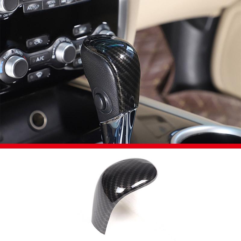 For Nissan Pathfinder 2013-2018 ABS Carbon Fiber Car Gear Head Protection Cover Decorative Stickers Car Accessories