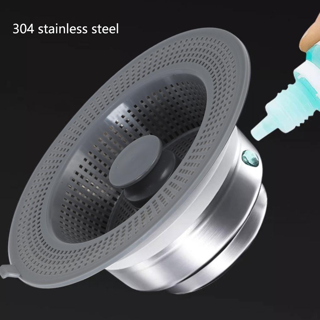 Universal Kitchen Sink Drain Strainer Stainless Steel Practical Sink Filter Efficient Filtering Kitchen Sink Plugs