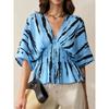 IHUASU Women's Fashion Casual Short Sleeve V Neck Blouses & Shirts