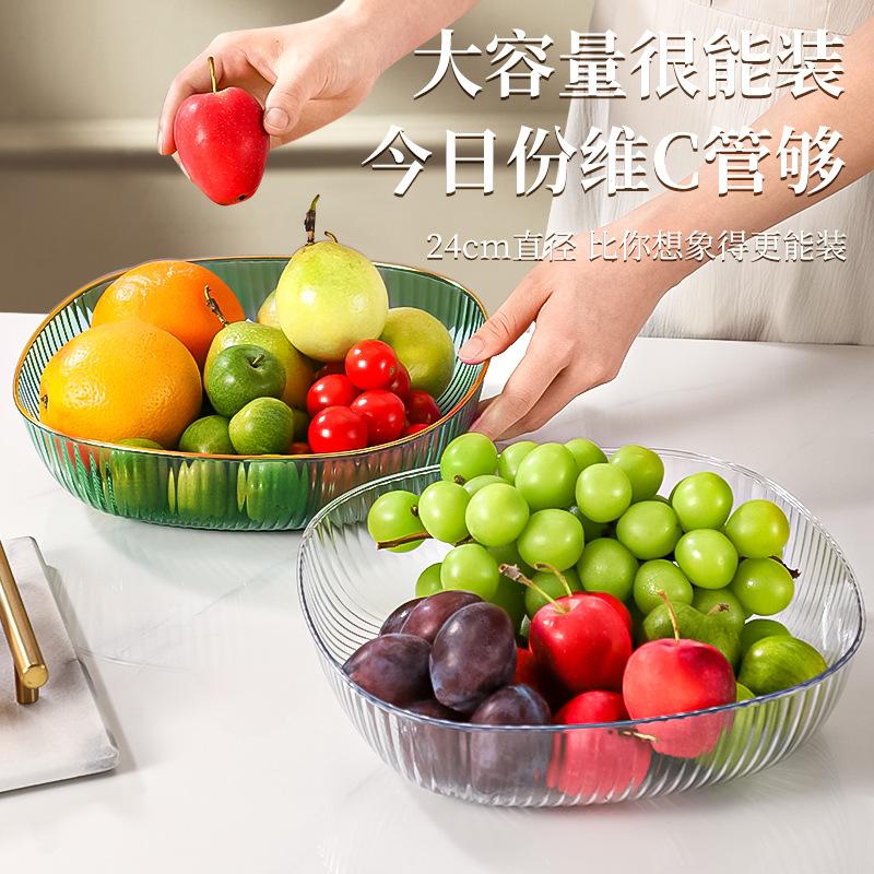 Obstschale, Wohnzimmer, Haushalt High-End Leichter Luxus Snackteller, Obstschale, Süßigkeitenteller, Kristall-Obstschalen-Aufbewahrung