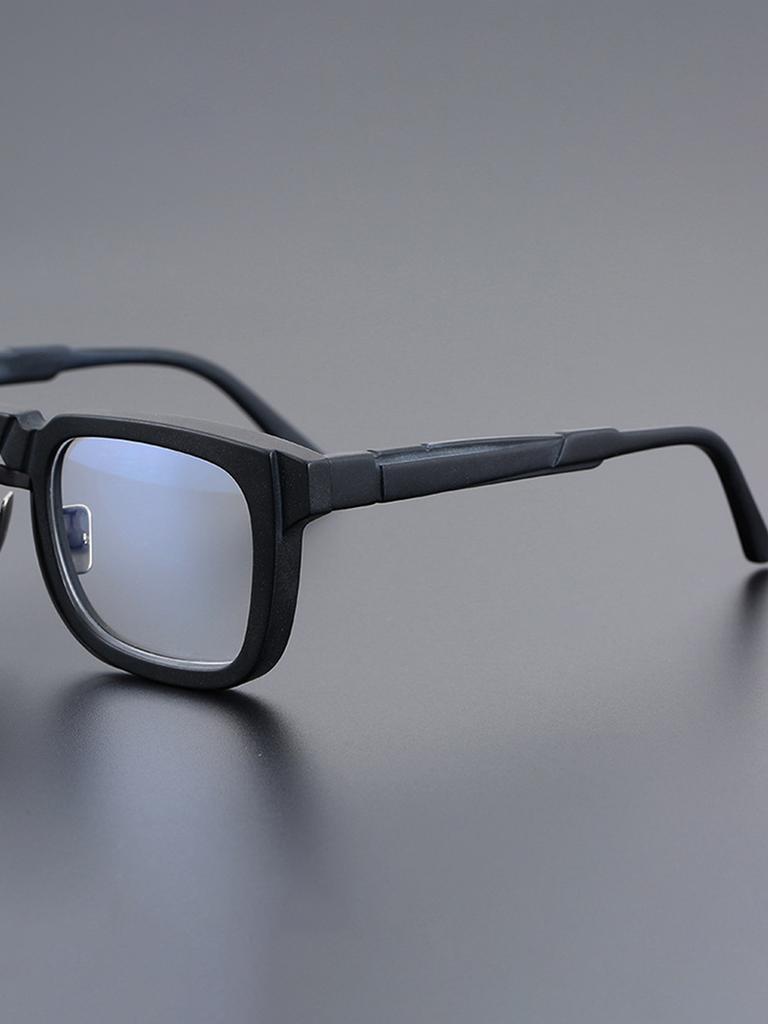 Retro Square Glasses Unisex Designer Anti Blue Light Myopia Flat Light Frame Fashion Eyewear