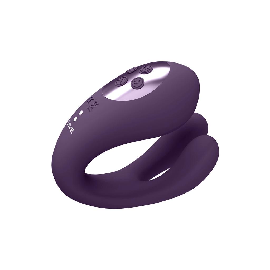 Vive - Triple action vibrator with two prongs and a pulsation wave on the clitoris Yoko
