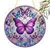 2D Flat Purple Butterfly Acrylic Decoration Sign, Christmas and Halloween Gift, Suitable for wall decoration, porch, room, villa, accents Home, Hallwa