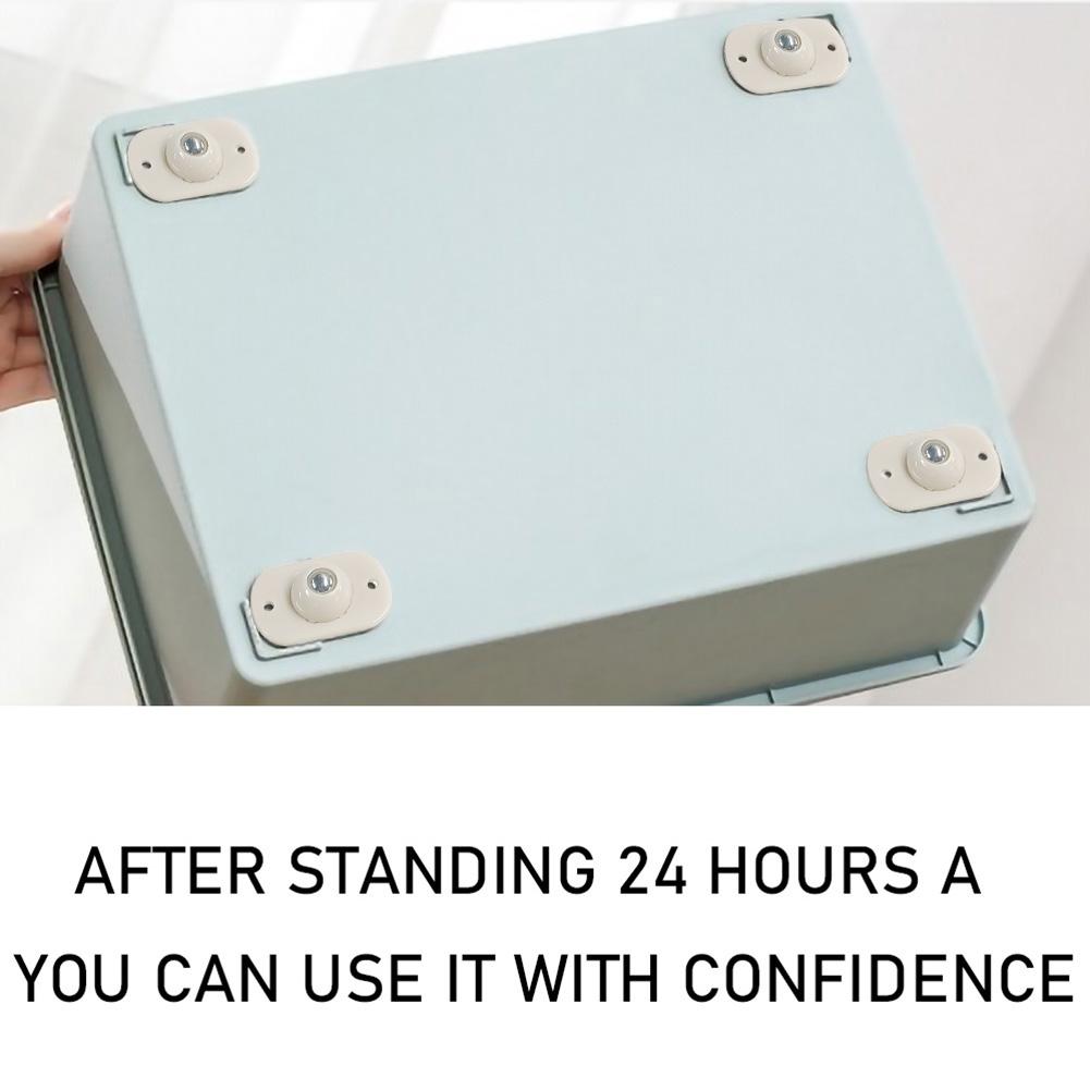 20PCS Self-Adhesive Castor Universal Pulleys Mini Swivel Wheel 360° Rotation Ball Caster for the Bottom of Storage Box Trash Can