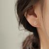 Exquisite First Bud Flower Stud Earrings for Women - Fashionable, Versatile, Fresh, and Luxurious.