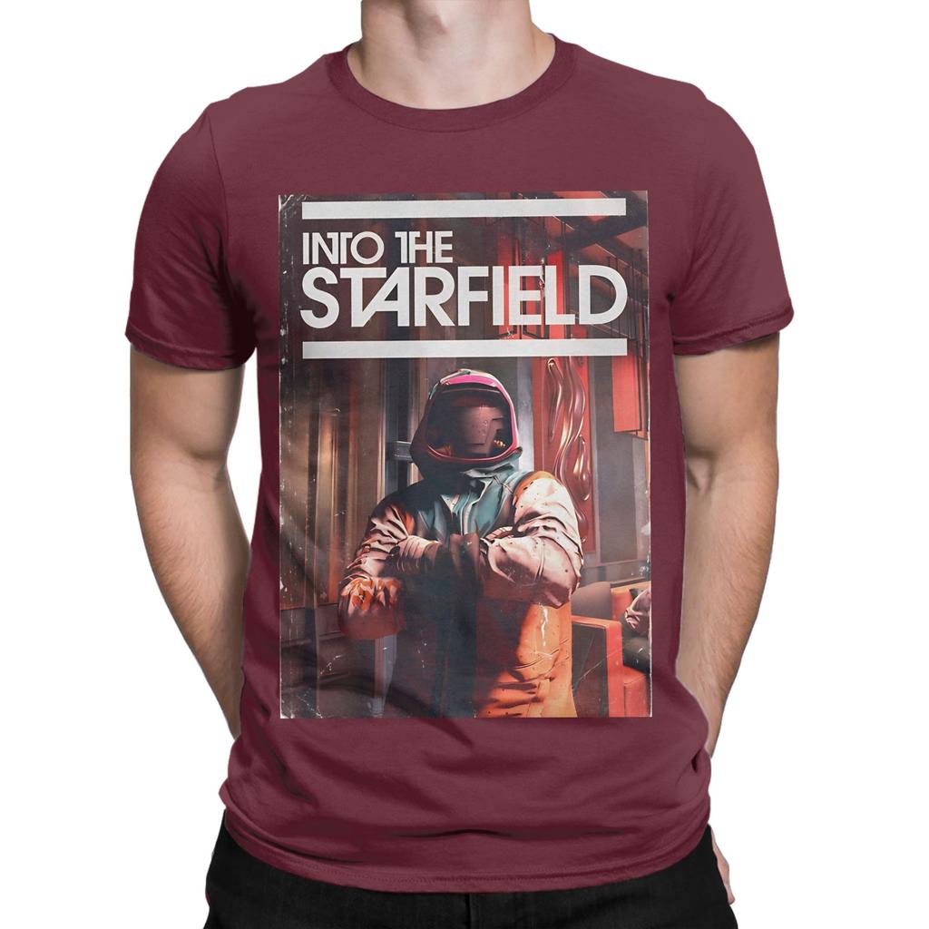 Starfield Graphic Funny 100 Cotton Tshirt Sstarfield Tops Tees For Unisex