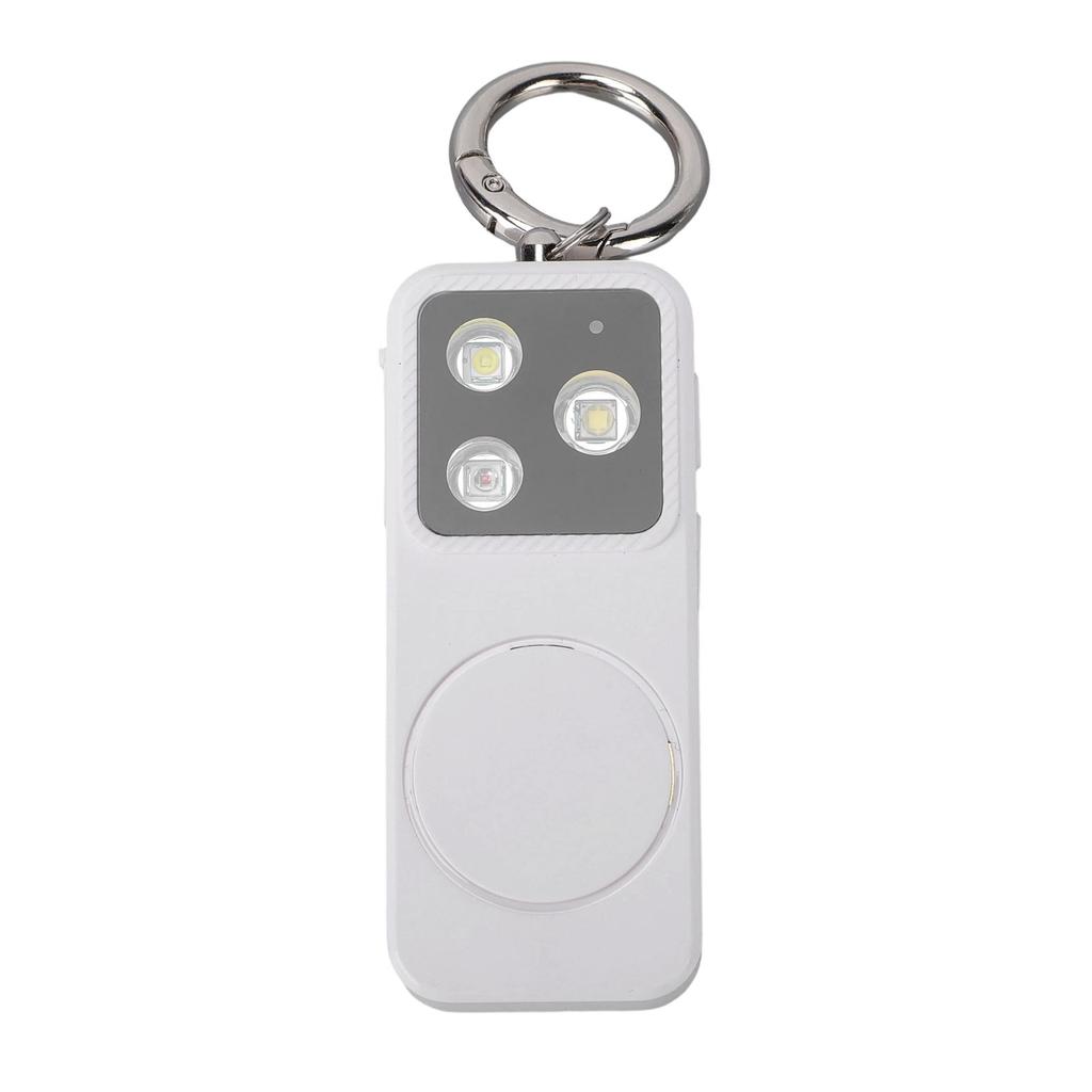 Alarm Light for Women 4 Lighting Modes USB Rechargeable Keychain Siren Security LED Light for Emergency