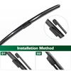 Dla Honda CR-V CRV MK3 2007-2011 2008 2009 2010 Wycieraczka Przednia i Tylna Pióra Wycieraczek Szyba Przednia Szyba Okno Szczotki 26"+17"+14