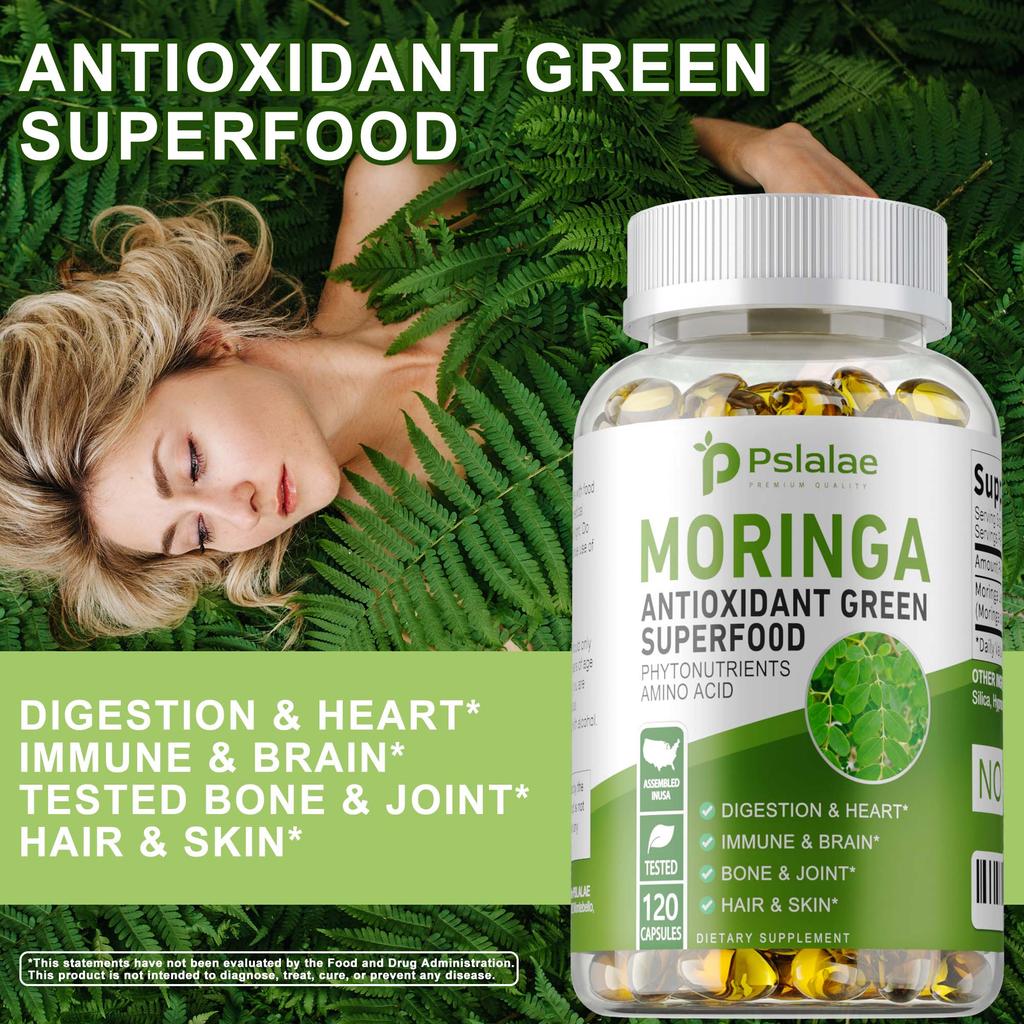 Pslalae - Moringa Seed Extract Capsules - Digestive and Immune System Health