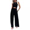Women's Spring/Summer Cotton Linen Wide-Leg Elastic Waist Pants - Available in Various Colors