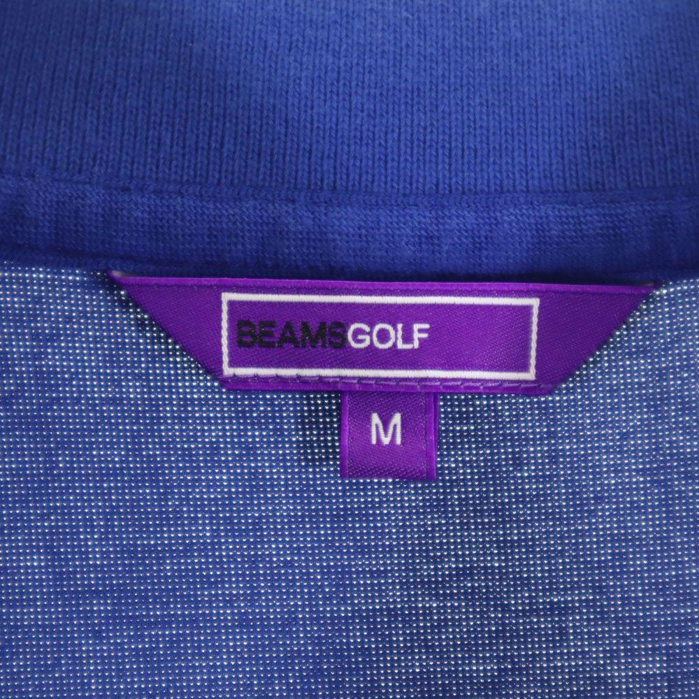 BEAMS GOLF Golf Short Sleeve Polo Shirt M Blue Women Used