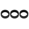 3PCS Silicone Ring Covers for Smart Ring Scratch Resistant Skin Friendly Elastic Ring Protector Protective Sleeve Black M for Size 11 12 13
