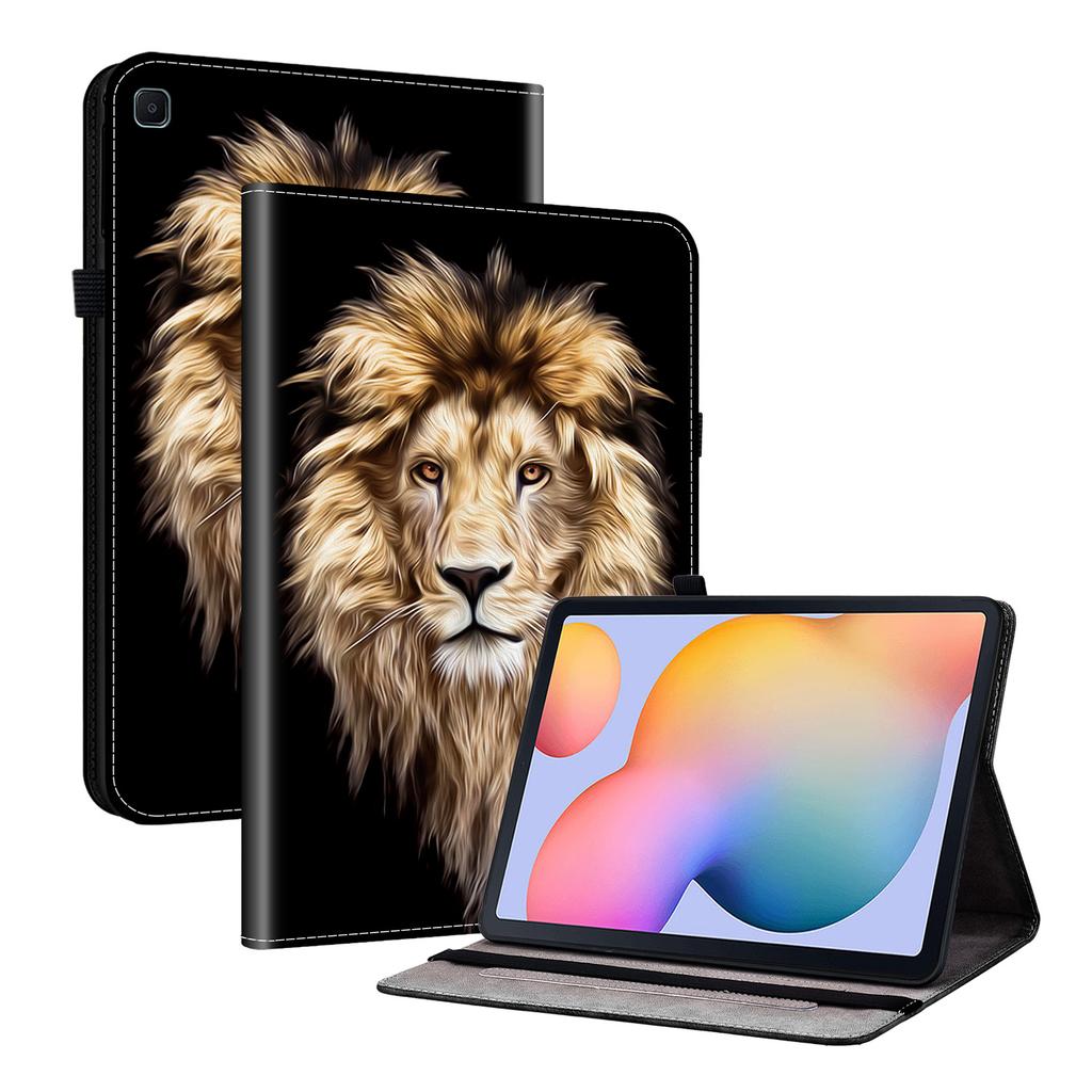 PU Leather Tablet Case for Samsung Galaxy Tab S6 Lite (2024)-11 Styles! Durable,with 2 Stand Slots,Pencil Holder & Card Slots,Flexible TPU Back Cover