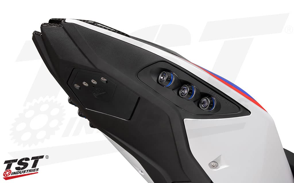 TST Industries BMW S1000RR LED Tail Light with Integrated Turn Signals (19-22) (Red) 20BMWS1KINT-R